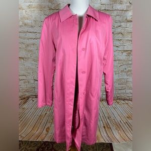 VTG Worthington Trench Coat Women's M-Pink